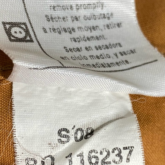 Men’s Carhartt Forced Relaxed Fit Short Sleeve Brown Shirt Large - Picture 3 of 5